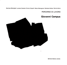 Copertina di `Giovanni Campus Percorso di lavoro´