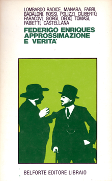 Copertina di `Federigo Enriques. Approssimazione e verità´